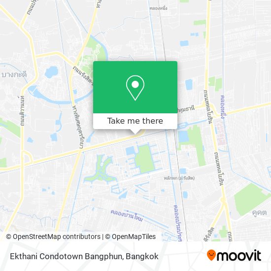 Ekthani Condotown Bangphun map