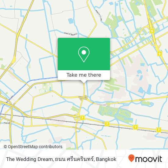 The Wedding Dream, ถนน ศรีนครินทร์ map