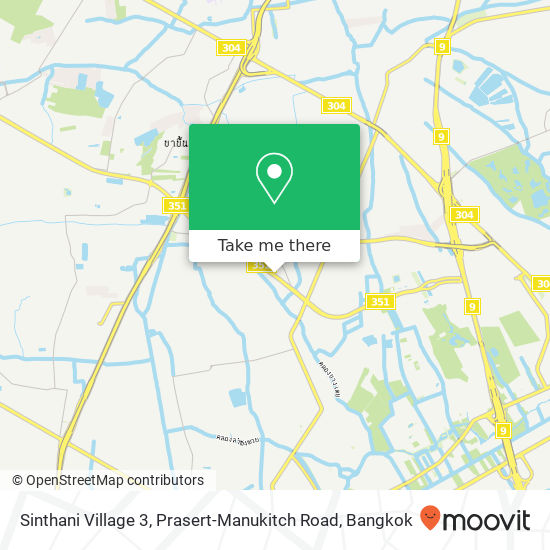 Sinthani Village 3, Prasert-Manukitch Road map