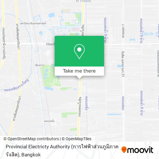 Provincial Electricty Authority (การไฟฟ้าส่วนภูมิภาครังสิต) map