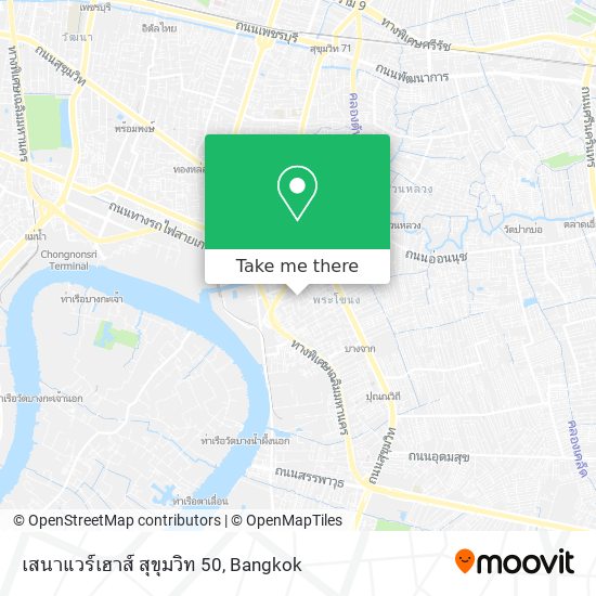 เสนาแวร์เฮาส์ สุขุมวิท 50 map