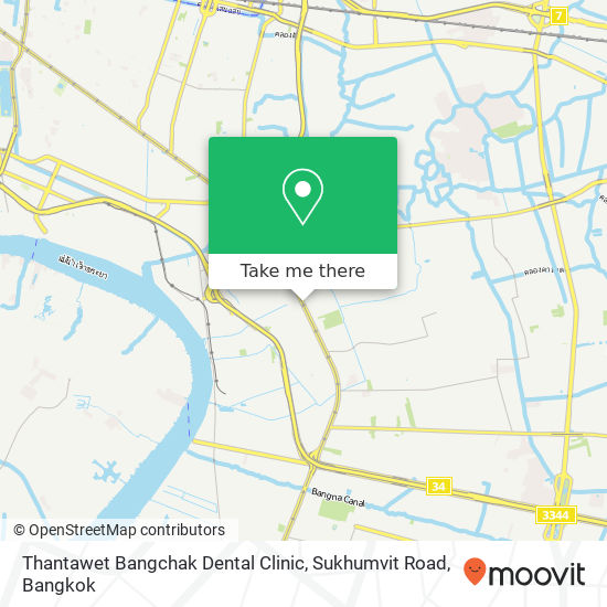 Thantawet Bangchak Dental Clinic, Sukhumvit Road map