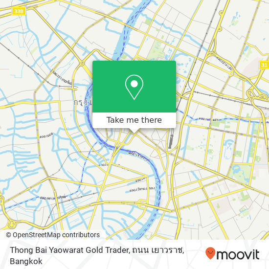 Thong Bai Yaowarat Gold Trader, ถนน เยาวราช map