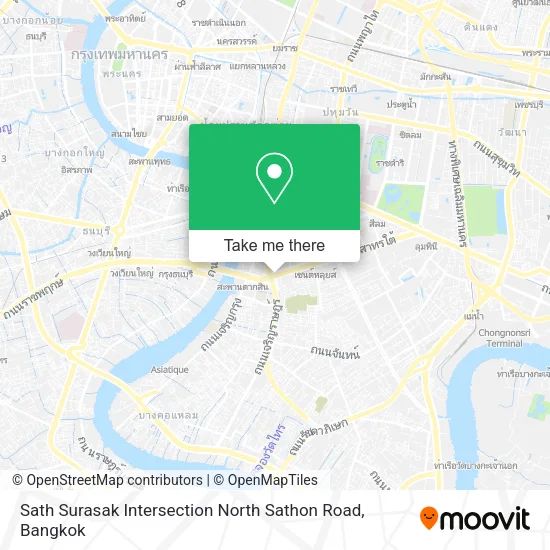Sath Surasak Intersection North Sathon Road map