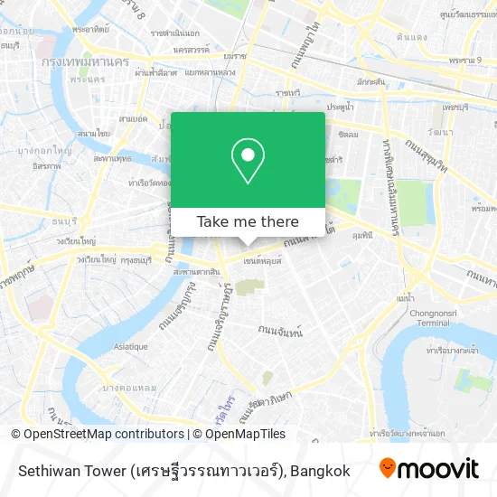 Sethiwan Tower (เศรษฐีวรรณทาวเวอร์) map