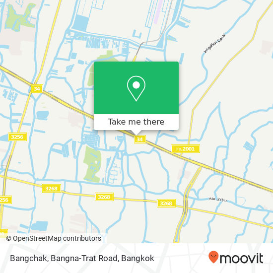 Bangchak, Bangna-Trat Road map