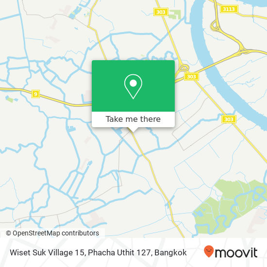 Wiset Suk Village 15, Phacha Uthit 127 map