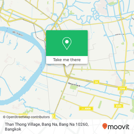 Than Thong Village, Bang Na, Bang Na 10260 map