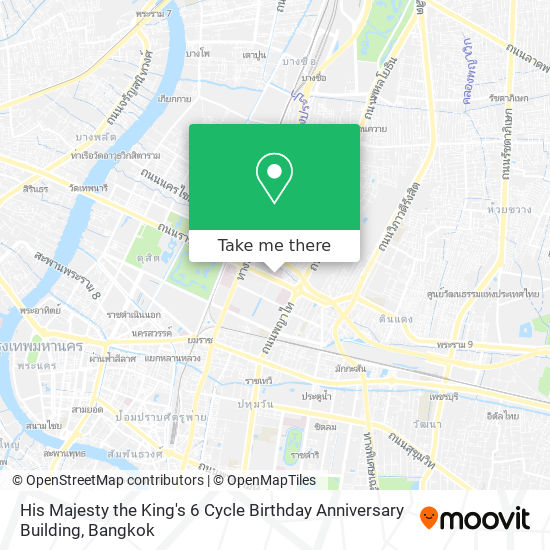 His Majesty the King's 6 Cycle Birthday Anniversary Building map