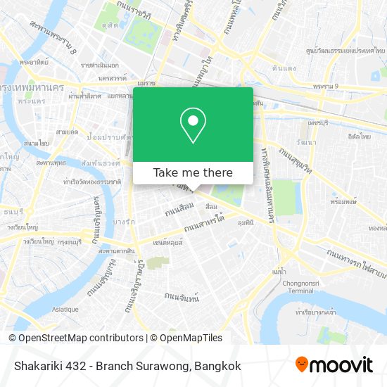 Shakariki 432 - Branch Surawong map