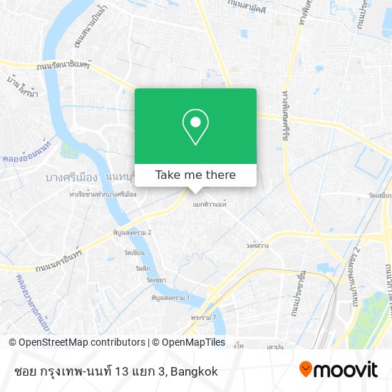 ซอย กรุงเทพ-นนท์ 13 แยก 3 map