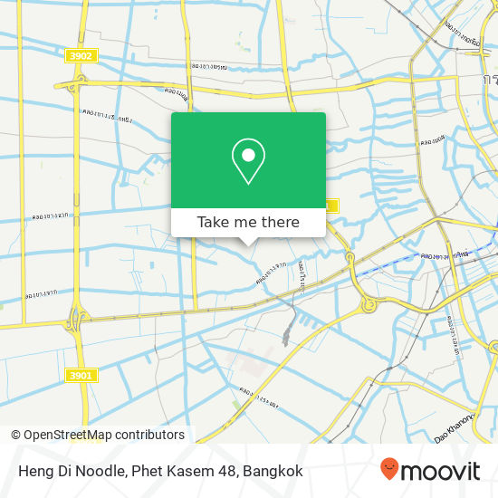 Heng Di Noodle, Phet Kasem 48 map