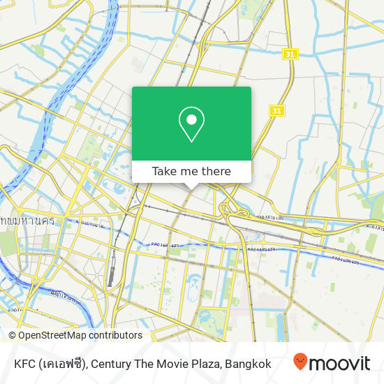 KFC (เคเอฟซี), Century The Movie Plaza map