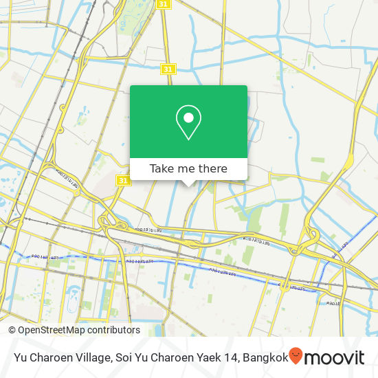 Yu Charoen Village, Soi Yu Charoen Yaek 14 map