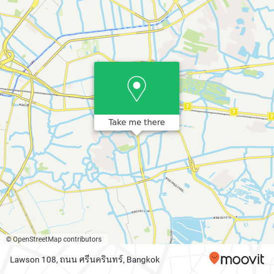 Lawson 108, ถนน ศรีนครินทร์ map