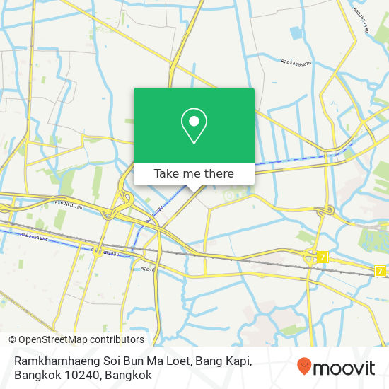 Ramkhamhaeng Soi Bun Ma Loet, Bang Kapi, Bangkok 10240 map