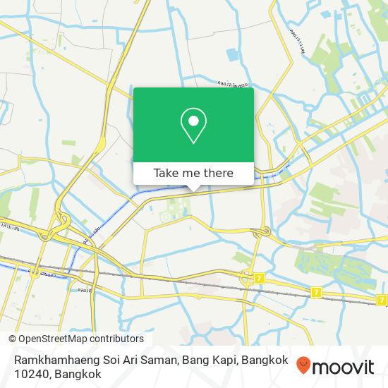 Ramkhamhaeng Soi Ari Saman, Bang Kapi, Bangkok 10240 map