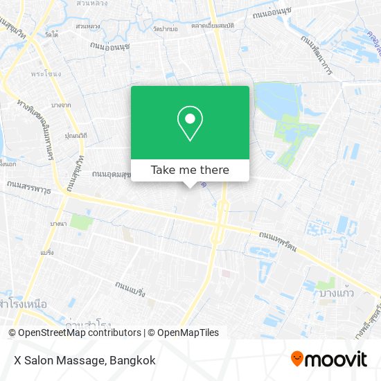 X Salon Massage map