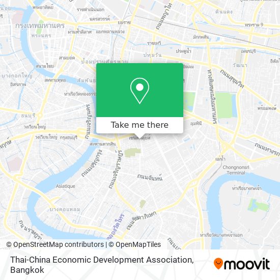 Thai-China Economic Development Association map