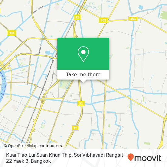 Kuai Tiao Lui Suan Khun Thip, Soi Vibhavadi Rangsit 22 Yaek 3 map