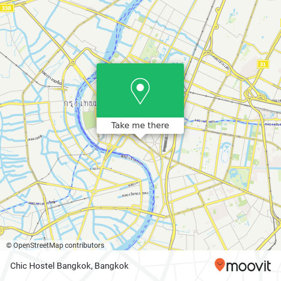 Chic Hostel Bangkok map