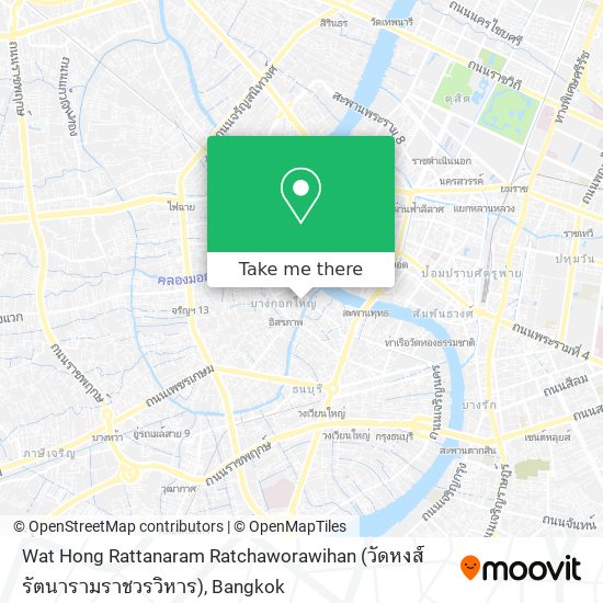 Wat Hong Rattanaram Ratchaworawihan (วัดหงส์รัตนารามราชวรวิหาร) map