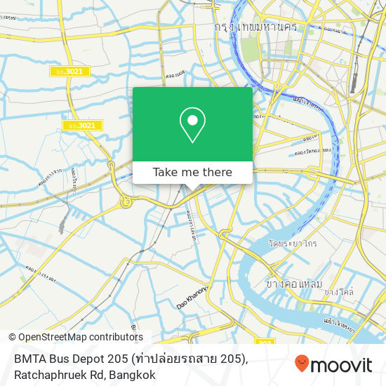 BMTA Bus Depot 205 (ท่าปล่อยรถสาย 205), Ratchaphruek Rd map