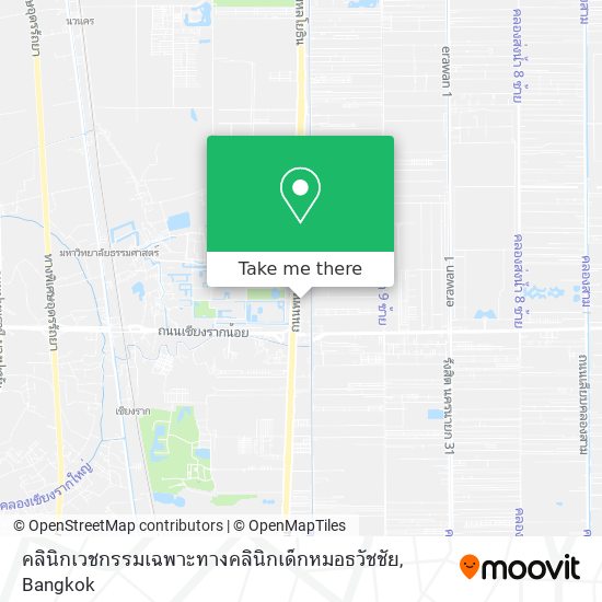 คลินิกเวชกรรมเฉพาะทางคลินิกเด็กหมอธวัชชัย map