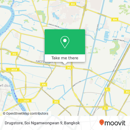 Drugstore, Soi Ngamwongwan 9 map