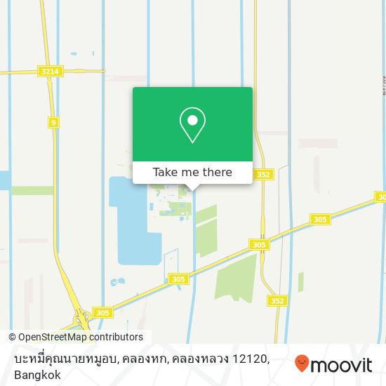 บะหมี่คุณนายหมูอบ, คลองหก, คลองหลวง 12120 map