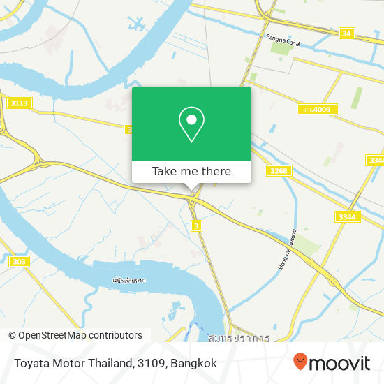 Toyata Motor Thailand, 3109 map