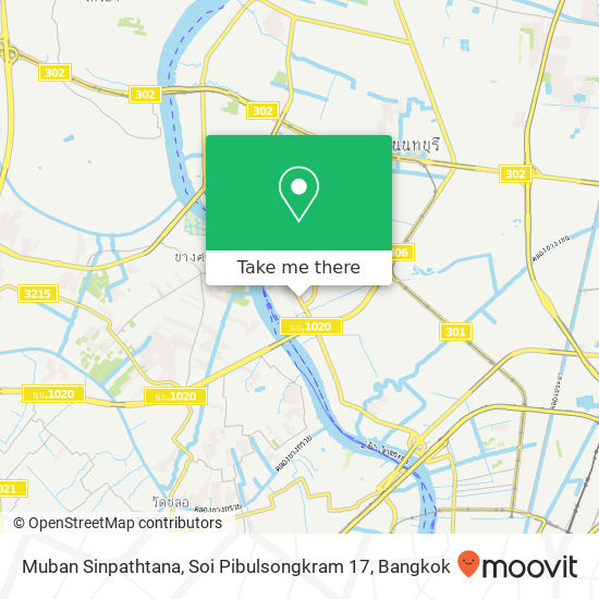 Muban Sinpathtana, Soi Pibulsongkram 17 map