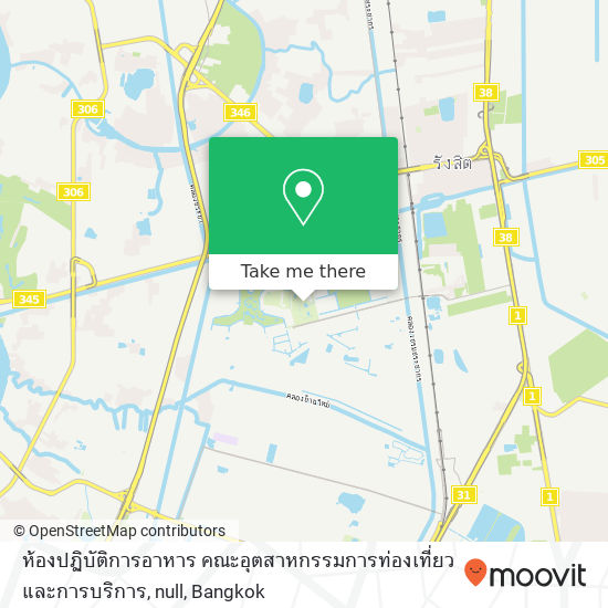 ห้องปฏิบัติการอาหาร คณะอุตสาหกรรมการท่องเที่ยวและการบริการ, null map