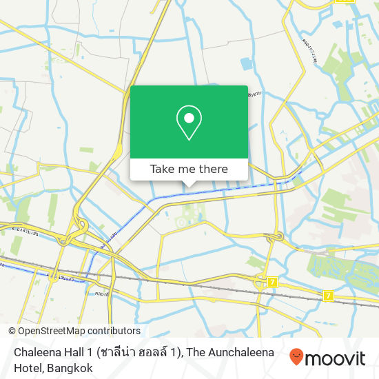 Chaleena Hall 1 (ชาลีน่า ฮอลล์ 1), The Aunchaleena Hotel map