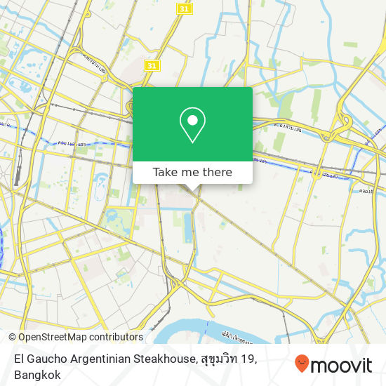 El Gaucho Argentinian Steakhouse, สุขุมวิท 19 map