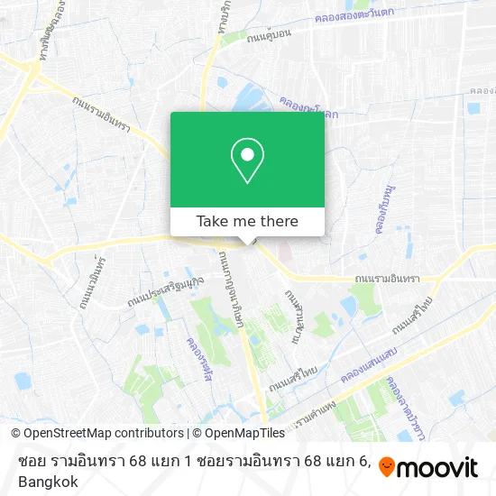 ซอย รามอินทรา 68 แยก 1 ซอยรามอินทรา 68 แยก 6 map