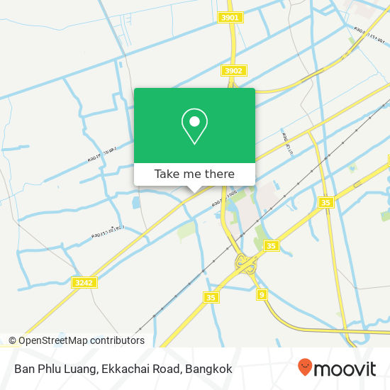 Ban Phlu Luang, Ekkachai Road map