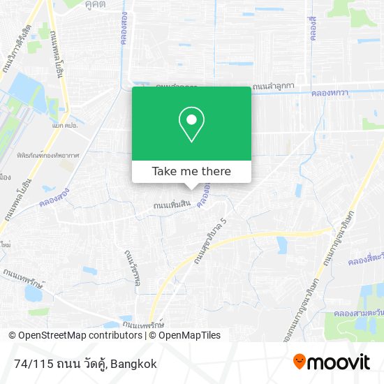 74/115 ถนน วัดคู้ map