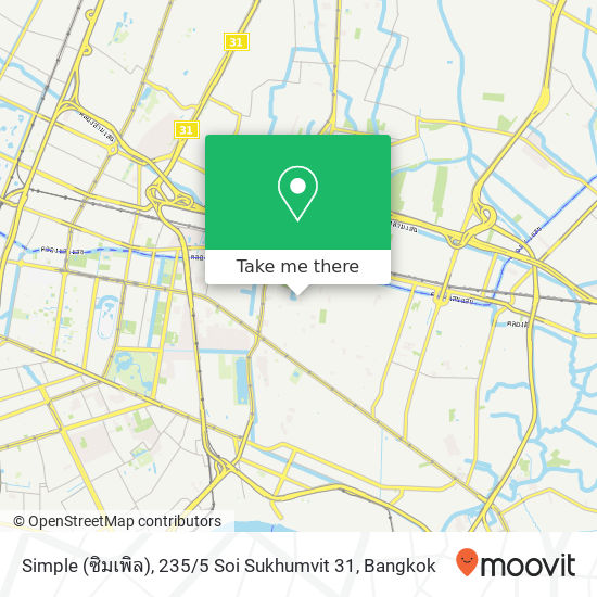 Simple (ซิมเพิล), 235 / 5 Soi Sukhumvit 31 map