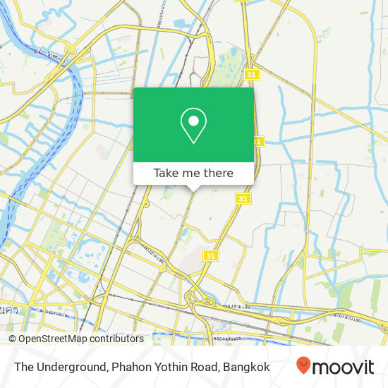 The Underground, Phahon Yothin Road map