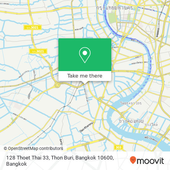 128 Thoet Thai 33, Thon Buri, Bangkok 10600 map