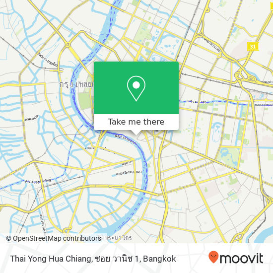 Thai Yong Hua Chiang, ซอย วานิช 1 map