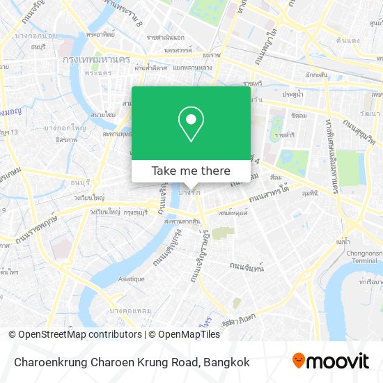 Charoenkrung Charoen Krung Road map