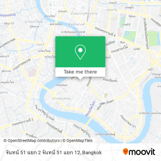 จันทน์ 51 แยก 2 จันทน์ 51 แยก 12 map