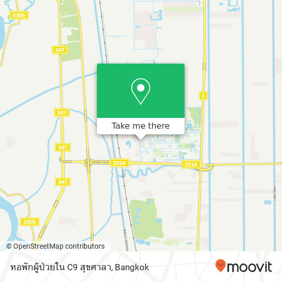 หอพักผู้ป่วยใน C9 สุขศาลา map