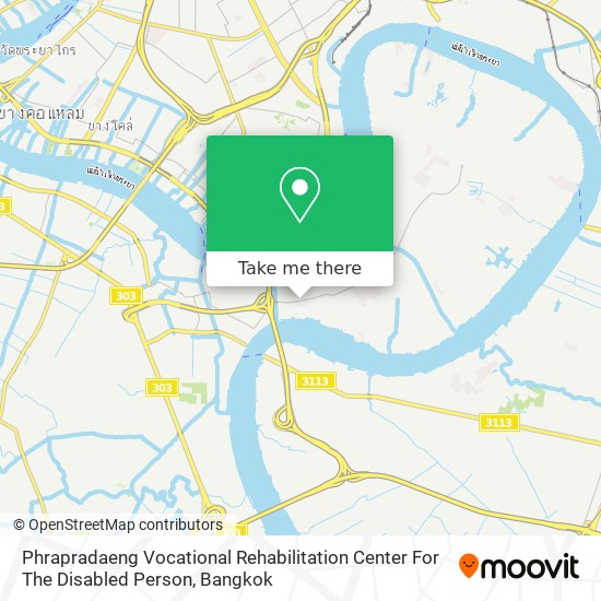 Phrapradaeng Vocational Rehabilitation Center For The Disabled Person map