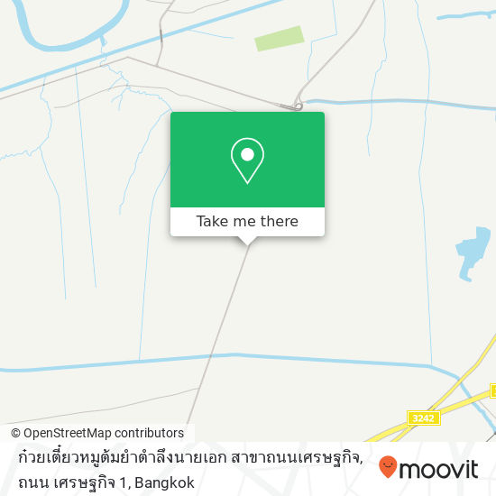 ก๋วยเตี๋ยวหมูต้มยำตำลึงนายเอก สาขาถนนเศรษฐกิจ, ถนน เศรษฐกิจ 1 map