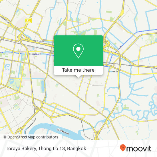 Toraya Bakery, Thong Lo 13 map