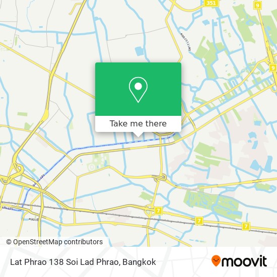 Lat Phrao 138 Soi Lad Phrao map