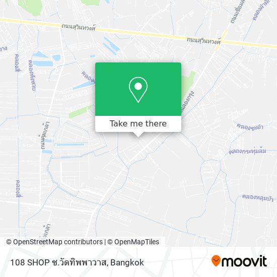 108 SHOP ซ.วัดทิพพาวาส map